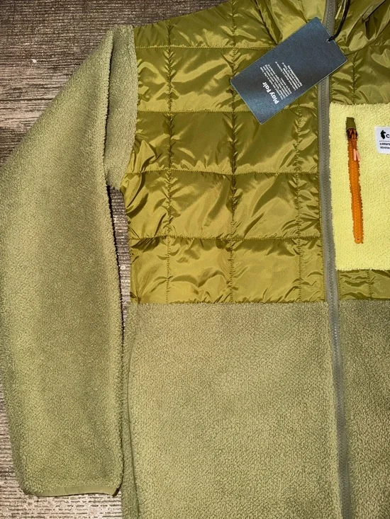 NWT Cotopaxi Trico Hybrid Hooded Jacket in color Seed (greens) - Picture 2 of 9